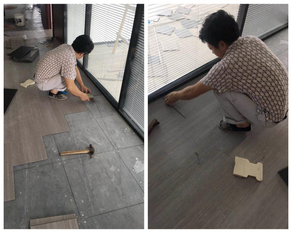 塑膠地板施工
